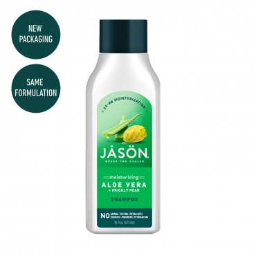 Sampon hidratant cu aloe vera 80% si fruct de cactus, pentru par uscat, Jason, 473 ml