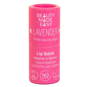 Balsam de buze zero plastic, Lavanda, Beauty Made Easy, 5.5g