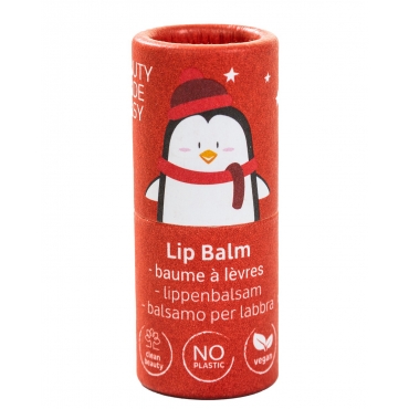 Balsam de buze vegan, zero plastic, Cherry, Editie Limitata de Craciun, Beauty Made Easy, 5.5 g