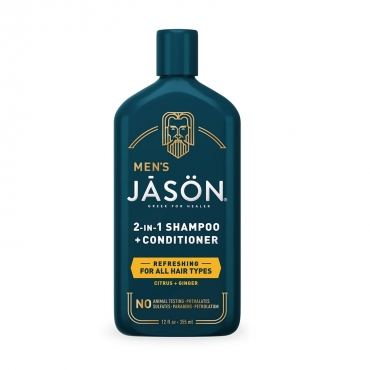 Sampon si balsam 2 in 1 Refreshing , pentru barbati, Jason, 355 ml